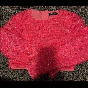 Cropped pink long sleeve!